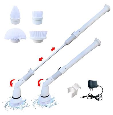 Electric Spin Scrubber, Airpher 10 in 1 Cordless Cleaning Brush IPX8 with 9  Replaceable Brush Heads and 4 Section Removable Rod, Power Shower Scrubber  for Bathroom, Tub, Tile, Floor, Kitchen, Window