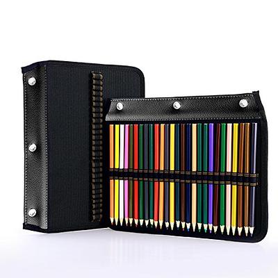 YOUSHARES 3 Ring Pencil Case - 54 Slots Pencil Sleeve, Pencil Pouch  Stationery Organizer Compatible with Standard 3-Ring Binder for Colored  Pencils, Pens（Black） - Yahoo Shopping