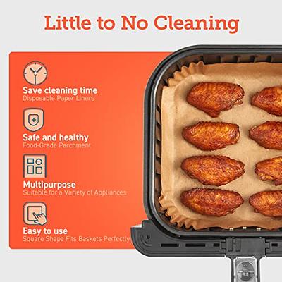 COSORI Small Air Fryer Oven 2.1 Qt, 4-in-1 Mini Airfryer, Bake, Roast,  Reheat, Space-saving & Low-noise, Nonstick & Air Fryer Liners, 100 PCS  Square