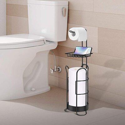 3 in 1 Toilet Paper Holder Stand - Toilet Paper Holders