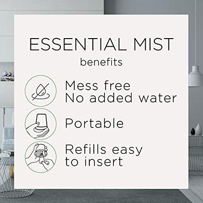 Air Wick Essential Mist Starter Kit (Diffuser + Refill), Apple Cinnamon,  Fall Scent, Fall Spray, Essential Oils Diffuser, Air Freshener Black