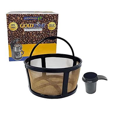 GoldTone Reusable 8-12 Cup Basket Filter Replacement Fits ALL Black and  Decker Coffee Machines and Brewers, BPA Free (1 Pack)