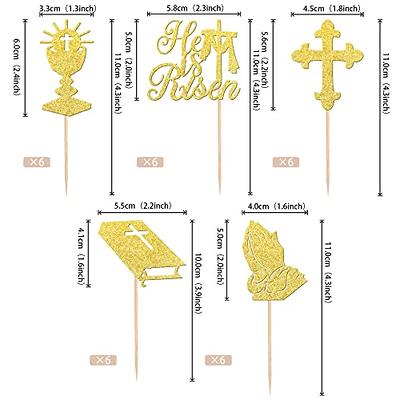 24 Pack Christian Cross Keychains, Bulk Religious Key Holders for First  Communion, Easter, Baptism, Funeral Favors for Guests (Silver, Gold, 3.6  In)