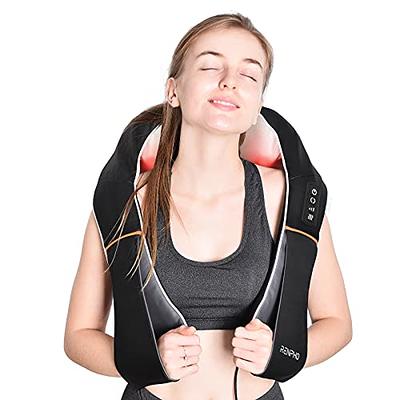 Shiatsu Neck Massager, Heat Deep Tissue Kneading Massage Pillow