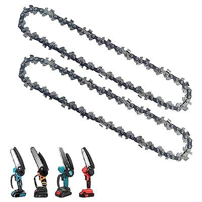 Jujubean 6 Inch Chainsaw Chain, 2Pcs Replacement Chains for