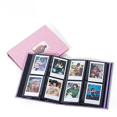 Linen Cover Photo Album with Display Window for 2x3 Pictures