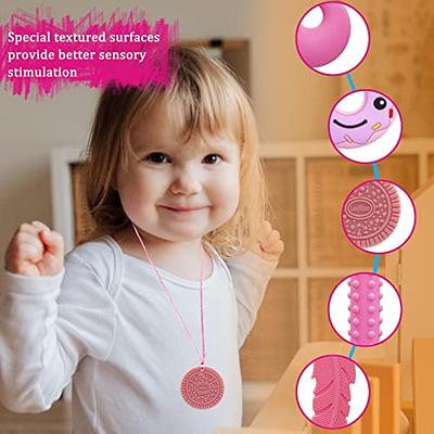 Chewy Necklaces for Sensory Kids, Silicone Chew Necklace for