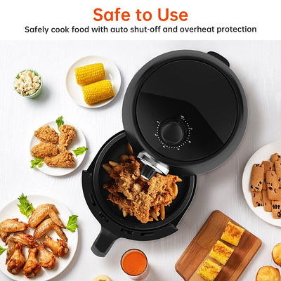 GPED Air Fryer, 7.5QT Air Fryer Oven with Visible Cooking Window, 8 Cooking  Presets, Supports Customerizable Cooking, Easy to Clean Non-Stick Basket,  Including Air Fryer Paper Liners 50PCS, Black 