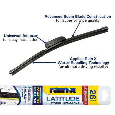 Rain-X Latitude Water Repellency 26 2-in-1 Windshield Wiper Blade - Yahoo  Shopping