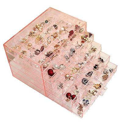 120 Grids Nail Art Storage Case 5-layer Drawer Acrylic Clear Organizer Box