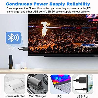  Bluetooth Adapter Aux Audio Cable Compatible for Mini