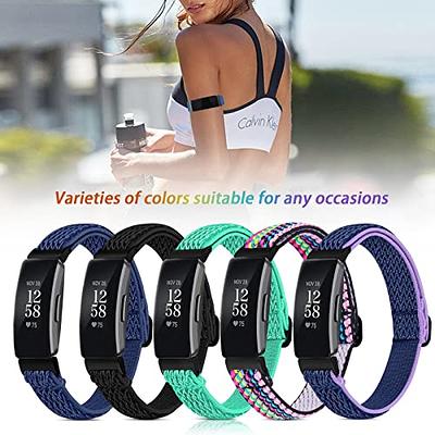 4 Pack Stretchy Bands Compatible with Fitbit Inspire 2/Inspire HR/Inspire  Bands for Women Men, Soft Adjustable Elastic Nylon Solo Loop Strap  Replacement Wristbands for Inspire/Inspire 2/Inspire HR - Yahoo Shopping