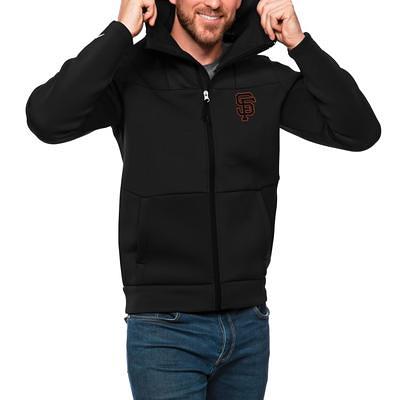San Francisco Giants Antigua Victory Pullover Hoodie - Heathered Gray