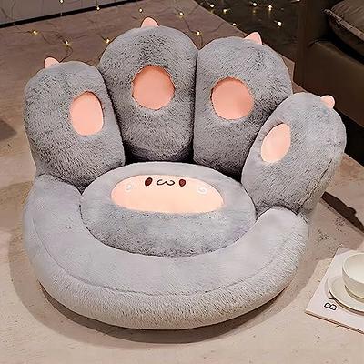 Ditucu Cat Chair Cushion Comfy Kawaii Lazy Sofa Office Floor Seat Pads Cute  Stuff Pillow for Gaming Chairs Home Room Decor Grapefruit 24 x 20 inch