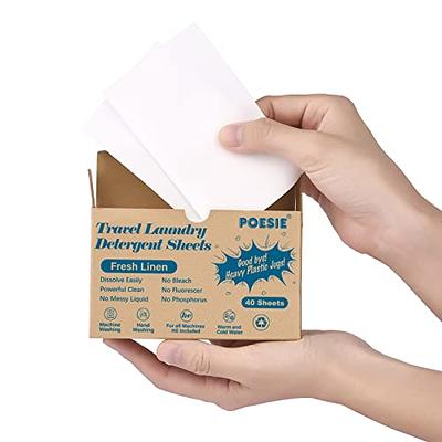 Laundry Detergent Sheets Eco Friendly: Maravello Clothes Detergent Sheet  Travel Size - Earth Detergent Strips Plastic Free, Portable Soap Safe for