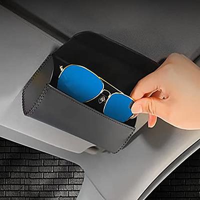 Sunglasses Holder For Car, Universal Car Visor Sunglass Case For