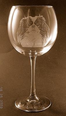 Lucca Etched White Wine Glasses Set of 6