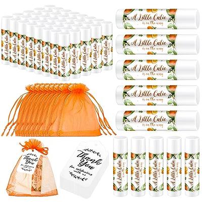 Loopeer 50 Sets Baby Shower Favors Lip Balm with Organza Gift Bags Thank  Card Tags for Gender Reveal Lipstick Baby Shower Birthday Party Supplies  Basket Gift Stuffers (Orange) - Yahoo Shopping