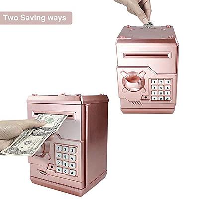 Metal Piggy Bank for Adults Savings Bank Rectangle Atm Savings