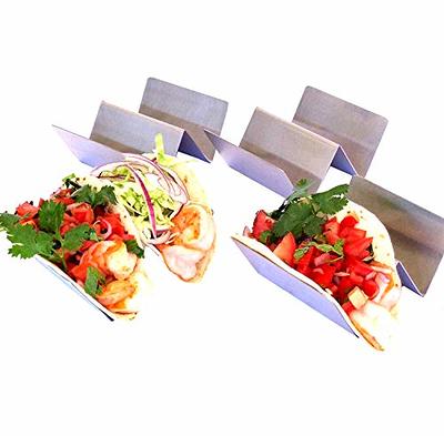 Colorful Taco Holder Premium Large Taco Tray Plates Pp Taco - Temu