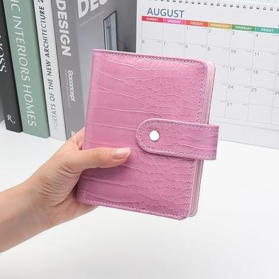 A7 Wallet, A7 Pink Binder, Budget Binder, PU Leather Budget Binder