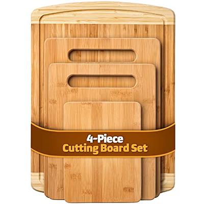 Martins Homewares 4-Piece Wood Cutting Board Set