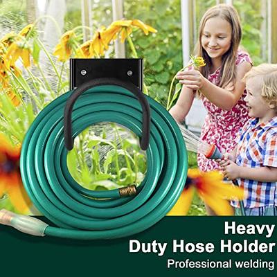 Garden Hose Holder Wall Mount Duty Water Hose Hanger Metal Hose