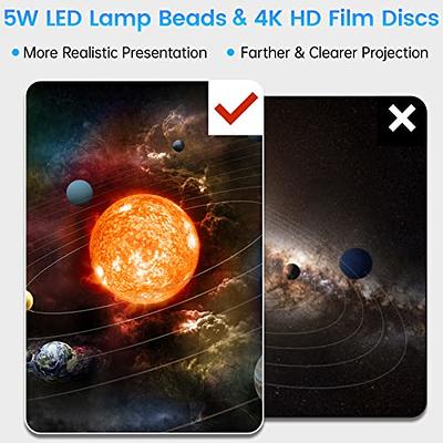 Star Projector, Home Planetarium Galaxy Projector for Bedroom, 12 in 1  Planetary System Projector, Night Light Projector for Room Decor, Kids  Adults