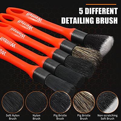 Car Detailing Brush, Soft Bristle Cleaning Brush, Crevice Brush