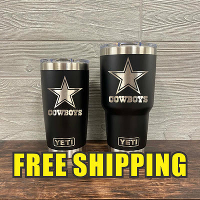 Dallas Cowboys Personalized Custom Engraved Tumbler Cup - Yeti 20Oz Or 30Oz  Gift Idea Business Unique 06 - Yahoo Shopping