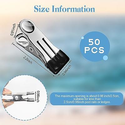 50PCS Swimming Pool Cover Clamps,Swimming Pool Above Ground Winter Cover  Clips,Multipurpose Pool Wind Guard Clips,Stainless Steel Clothes Pins for  Beach Towel - Yahoo Shopping