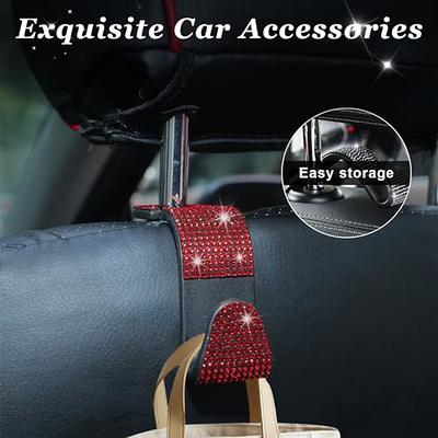 4Pcs Plastic Car Back Seat Bag Handbag Hooks Storage Groceries Headrest  Hanger.