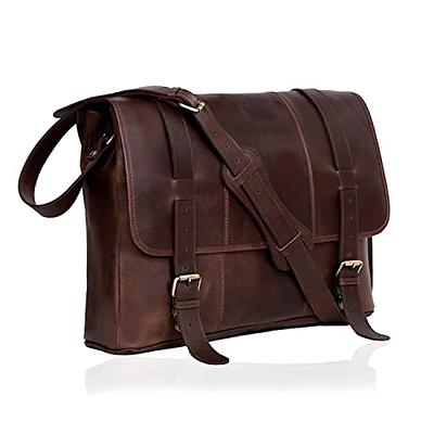 Steel Horse Leather The Welch Briefcase | Vintage Leather Messenger Bag