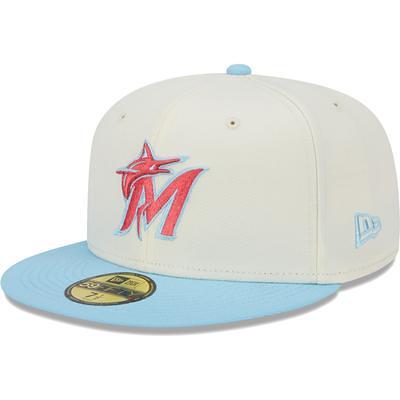 New Era Cream/Light Blue Boston Red Sox Spring Color Two-Tone 59FIFTY Fitted Hat White