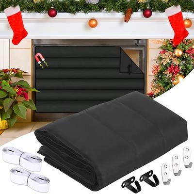 AOKE Fireplace Cover-Magnetic Fireplace Blanket for Heat Loss