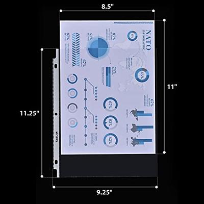 Basics Clear Sheet Protectors for 3 Ring Binder, 8.5 x 11 Inch