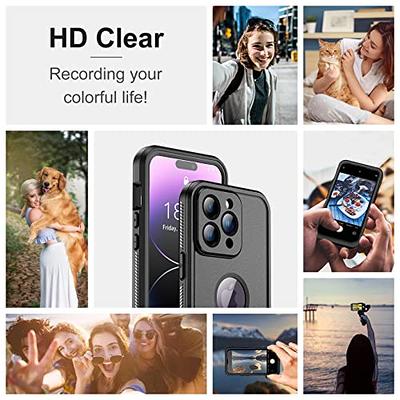 Justcool for iPhone 15 Plus Case Waterproof,Built-in 9H Tempered Glass  Camera Lens & Screen Protection [Built-in Magnetic Ring][IP68  Waterproof][14FT