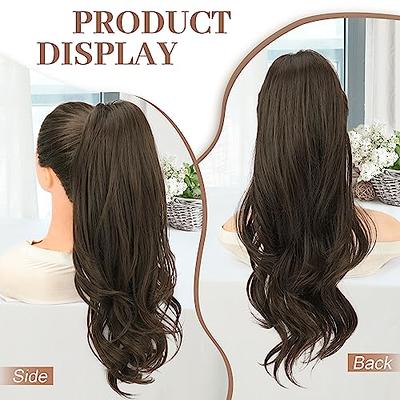 22inch Long Clip Long Silky Straight Ponytail Clip in Synthetic