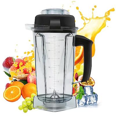 Blender Cup, 64oz Transparent Blender Container Cup Lid Blade Replacement  Accessories Kit Fit for Vitamix