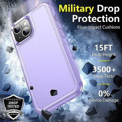 SPIDERCASE for iPhone 12 Mini Case, [Dual Layer][10 FT Military Grade Drop  Protection] [Non-Slip] [2 pcs Tempered Glass Screen Protector] Heavy Duty