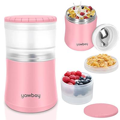 Roshtia 4 Pcs Salad Cup with Lids and Fork Fresh Salad Shaker Container for  Lunch, Keep Fit Salad Dressing Shaker for Portable Breakfast Meal