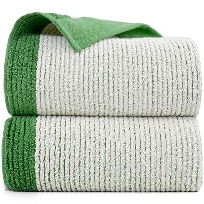 Cleanbear Bath Towels Cotton Shower Towels 55 x 27 1/2 Inches 2 Colors