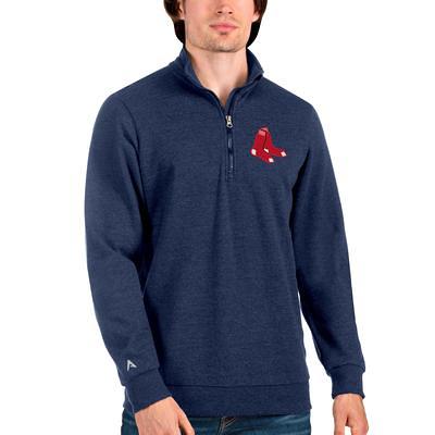 Men's Antigua Heathered Navy/White Boston Red Sox Esteem Polo