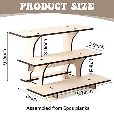 3-Tier Retail Table Display Stand Portable Retail Wooden Display Riser  Straight Display Racks for Craft Shows Farmers Markets Countertop Cupcakes  Candy Jewelry Small Products Display - Yahoo Shopping