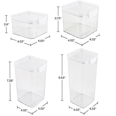 HWZQDJ Single Airtight Clear Storage Containers, Vacuum Storage Airtight  Jars With Lids, Home Storage Jars for Cereal Sugar, Kitchen Pantry  Stackable Storage Organizer, Optional 1 Sizes - Yahoo Shopping