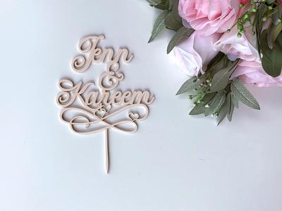 wedding cake topper name toppers