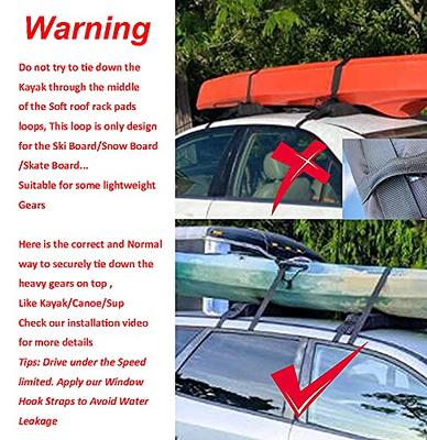  Soft Roof Rack Pads, Universal Car Rooftop Luggage
