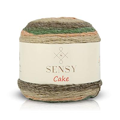 Sensy Cake Yarn, 5.3 oz, 525 Yards, Multicolor Yarn for Crocheting