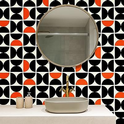 Decotalk Checkered Peel and Stick Wallpaper for Kitchen Backsplash