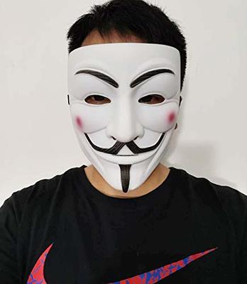 Junyulim Anonymous Vendetta Hacker Mask Guy Fawkes Game Master Mask For  Halloween Cosplay - Yahoo Shopping